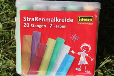 Straßenmalkreide 20 Stangen in 7 Farben